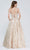 J'Adore - J20019 Sleeveless Metallic A-Line Dress Special Occasion Dress