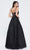 J'Adore - J20020 Deep V-Neck Embroidered Dress Special Occasion Dress