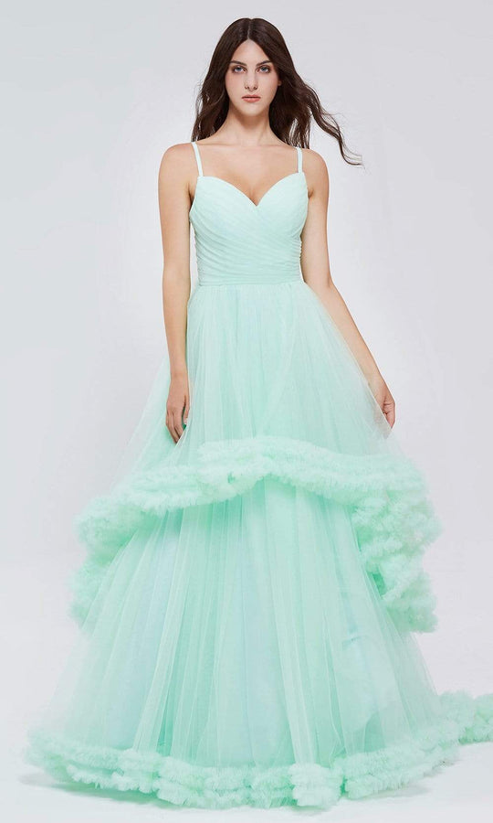 J'Adore Dresses - J20023 Sweetheart Ruffled Tulle Dress