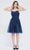 J'Adore - J20072 Sleeveless Sparkle Tulle Dress Special Occasion Dress 2 / Navy