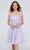 J'Adore - J20076 Strapless Textured Glittery Dress Special Occasion Dress 2 / Lavender