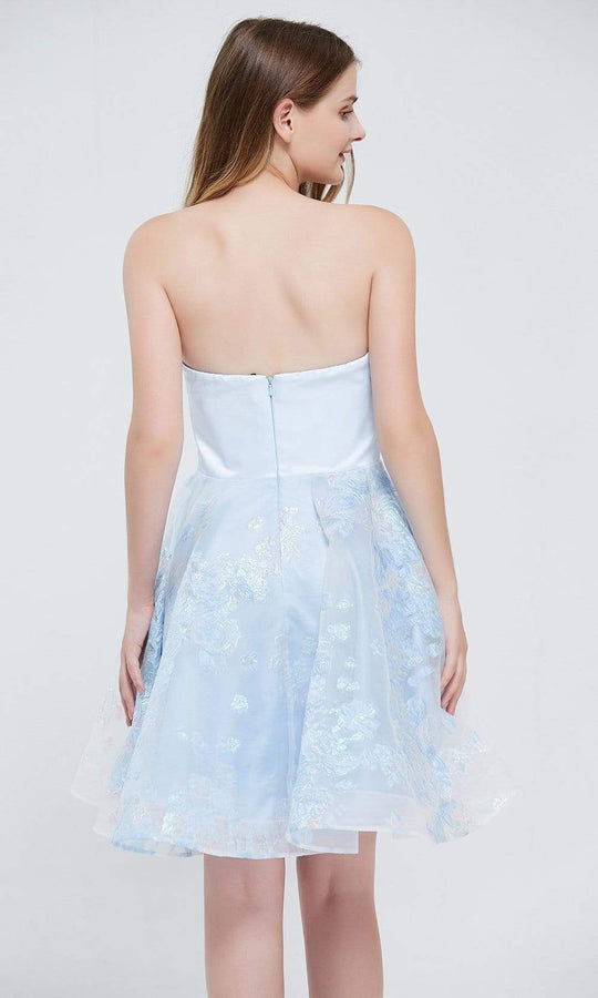 J'Adore Dresses - J20082 Strapless Floral A-line Dress