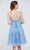 J'Adore - J20084 Strapless Floral Short A-line Dress Special Occasion Dress