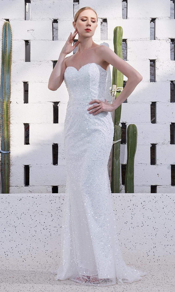 J'Adore Dresses - JM106 Strapless Sweetheart Glass Beaded Gown Couture Candy J'Adore Dresses - JM106 Strapless Sweetheart Glass Beaded Gown Couture Candy
