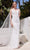 J'Adore - JM117 Sequined Deep V Neck Sheath Dress Special Occasion Dress 2 / Ivory