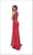 Jadore - J11353 Swirl Beaded Illusion Cutout Long Gown Special Occasion Dress 2 / Cherry