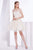Jadore - J14093 Strapless Embroidered Tulle A-line Dress Special Occasion Dress 2 / Cream