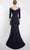 Janique 23105 - Beaded Illusion Accent Evening Gown Special Occasion Dress