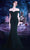 Janique - 2936 Shimmer Off Shoulder V Neck Trumpet Gown Evening Dresses