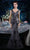 Janique - 45021 Gilt-Accented Jacquard Peplum Mermaid Gown Mother of the Bride Dresses 4 / Gray