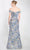 Janique 920 - Bow Ornate Floral Evening Gown Special Occasion Dress