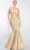 Janique 924 - Sweetheart Embellished Prom Gown Special Occasion Dress 2 / Gold