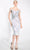 Janique 925 - Off Shoulder Sheath Cocktail Dress Special Occasion Dress 2 / Blue/Silver