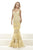 Janique Extravagant Embellished Sweetheart Long Mermaid Gown JA3007 CCSALE 10 / Yellow