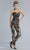 Janique - K6561 Strapless Contrast Brocade Jumpsuit - 1 pcs Black/Nude in Sizes 10 Available CCSALE