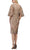 Janique - W2068 Quarter Tulip Sleeves Lace Appliqued Sheath Dress Special Occasion Dress