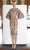 Janique - W2068 Quarter Tulip Sleeves Lace Appliqued Sheath Dress Special Occasion Dress