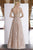 Janique - W2309 Beaded Lace A-Line Evening Gown Prom Dresses