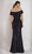 Janique - W2520 Embellished Off-Shoulder Trumpet Dress Evening Dresses