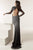 Jasz Couture - 6217 Long Sleeve Ornate Two-Piece Sheath Gown Special Occasion Dress
