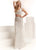 Jasz Couture - 6312 Two Piece Beaded Feathered Dress Special Occasion Dress 0 / White