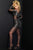 Jasz Couture - 6410 Bateau Beaded Long Sheath Dress Evening Dresses