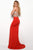 Jasz Couture - 7063 Two Piece Plunging Halter Dress Prom Dresses