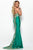 Jasz Couture - 7071 Lace Appliqued Strapless Sheath Dress Evening Dresses