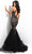 Jasz Couture - 7304 Sleeveless Embroidered Ruffled Trumpet Dress Special Occasion Dress