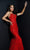 Jasz Couture - 7306 Embellished Sleeveless V-Neck Trumpet Dress Special Occasion Dress 000 / Red