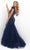 Jasz Couture - 7310 Embellished Feathered Trumpet Dress Special Occasion Dress