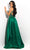Jasz Couture - 7316 Embellished Halter Neckline With Waist Cape Gown Special Occasion Dress