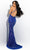 Jasz Couture - 7378 Sparkly Sequin V-Neck Trumpet Dress Special Occasion Dress