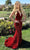 Jasz Couture 7404 - Sequin Plunging V-Neck Evening Dress Special Occasion Dress 000 / Red