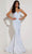 Jasz Couture 7410 - Sequin Strapless Evening Dress Special Occasion Dress 000 / White