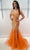 Jasz Couture 7411 - Sleeveless Sequin Prom Dress Special Occasion Dress 000 / Orange