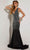 Jasz Couture 7412 - Stone Embellished Halter Prom Dress Special Occasion Dress 000 / Black