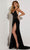 Jasz Couture 7413 - Cut Glass Embellished Sleeveless Prom Dress Special Occasion Dress 000 / Black