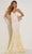 Jasz Couture 7430 - Strapless Sequin Dress Special Occasion Dress 000 / Yellow