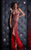 Jasz Couture - Bejeweled Cutout Gown 4905 Special Occasion Dress 0 / Red