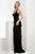 Jasz Couture - Ruffled Panel Jersey Gown  6036 Special Occasion Dress 0 / Black