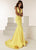 Jasz Couture Sleeveless Plunging V-Neck Mermaid Gown 6222 CCSALE 0 / Yellow