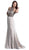 Jewel Accented Halter Prom A-line Dress Dress