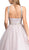 Jeweled Lace Halter Prom Ballgown Dress