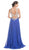 Jeweled Plunging V-neck Prom Dress Dress