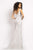 Johnathan Kayne - 2181 Lace Deep V-Neck Embellished High Slit Dress Evening Dresses