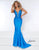 Johnathan Kayne - 2305 V-Neck Trumpet Evening Dress Evening Dresses 00 / Electric Blue