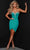 Johnathan Kayne 2330S - Strapless Sweetheart Sheath Cocktail Dress Cocktail Dresses 00 / Teal