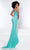 Johnathan Kayne - 2400 Deep V Velvet Gown Special Occasion Dress