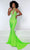 Johnathan Kayne - 2401 Criss Cross Featuring a Keyhole Prom Dresses 00 / Lime